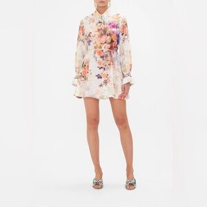 Camilla Shift Shirt Dress in Friends with Frescos
